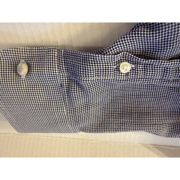 Armani Collezione Mens Dress Shirt 42/16.5 (Large) Blue Business - Picture 9 of 11